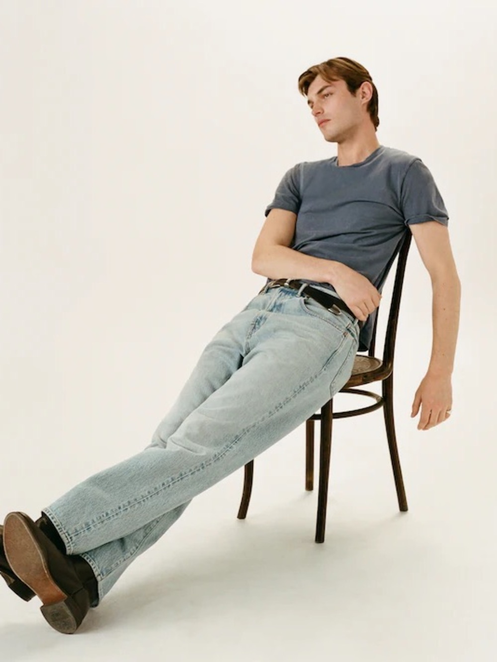 Madewell The 1991 Loose Straight Jean in Ashford Wash-Rigid Size 34 $148 NY976 - Picture 7 of 11